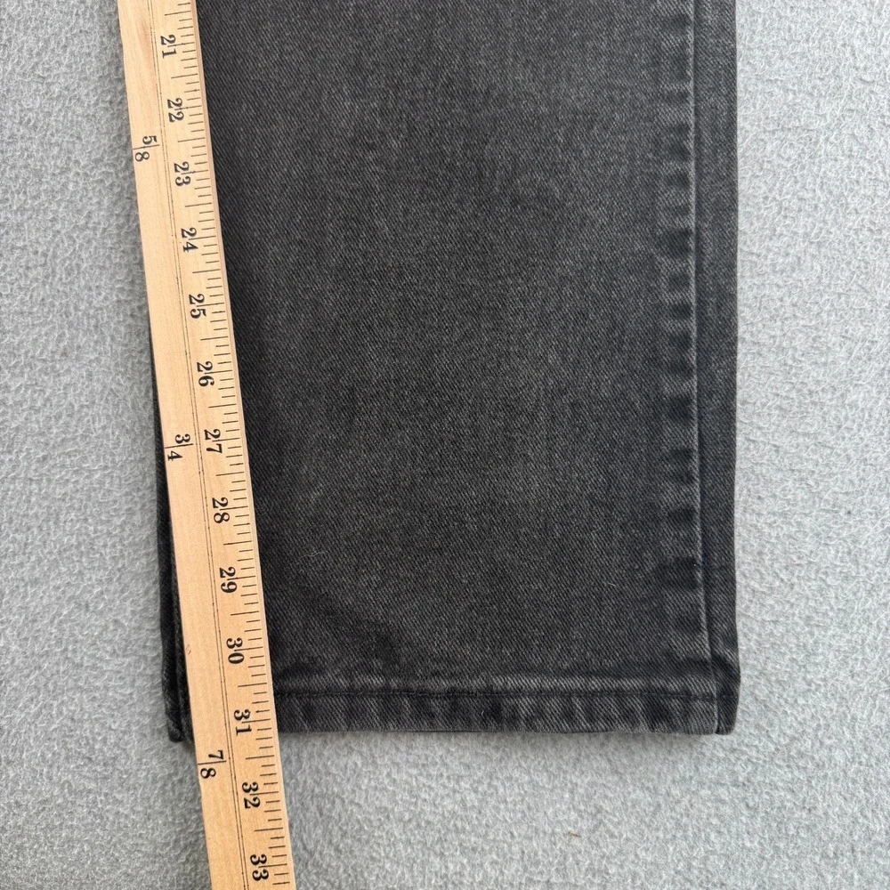 Lee Jeans Mens 36x32 Black Regular Fit Straight Leg Denim Pants 100% Cotton